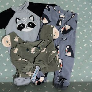 Carter's Cozy Animal Print Pajama Trio